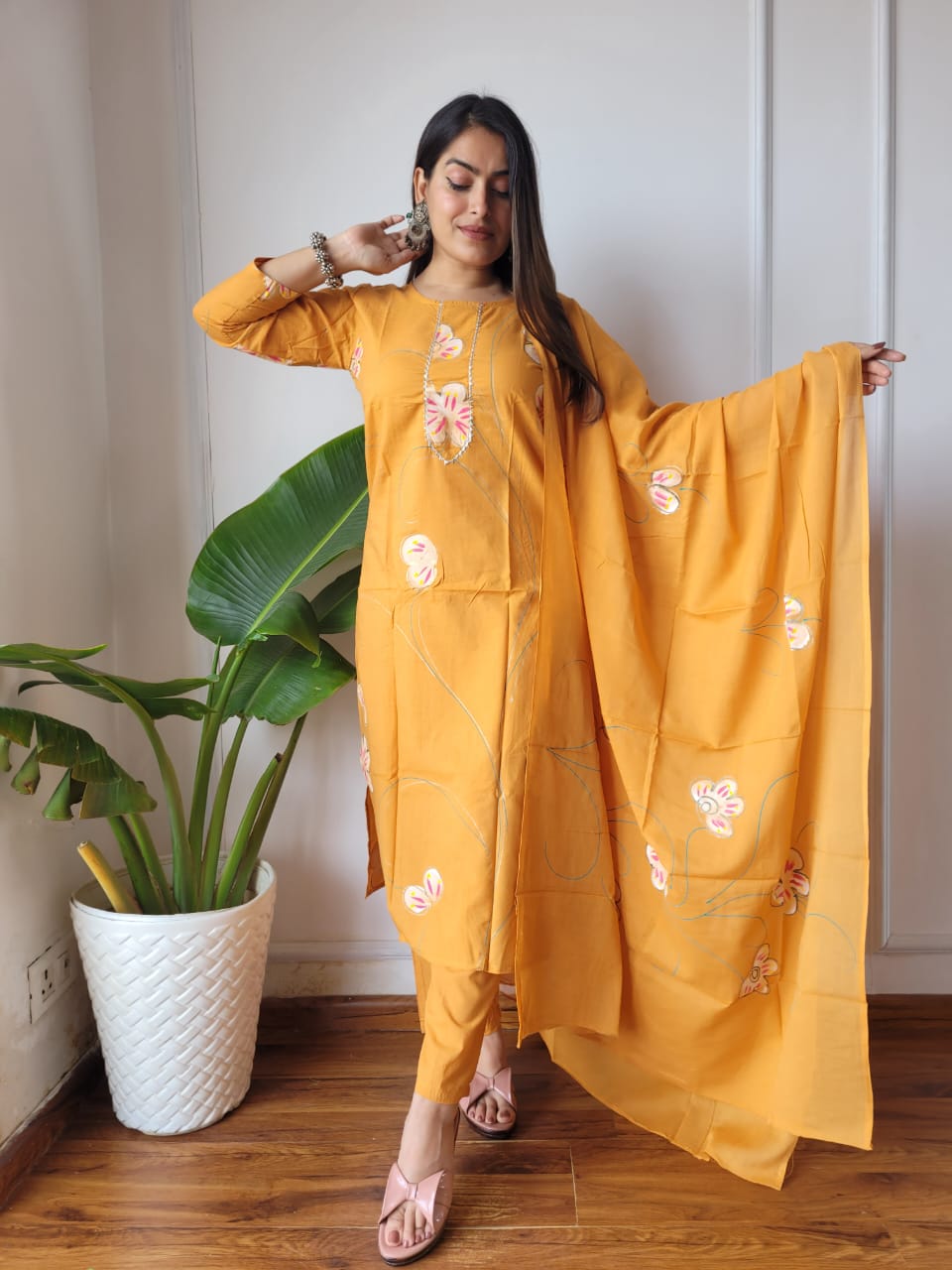 Stitched Cotton Suits