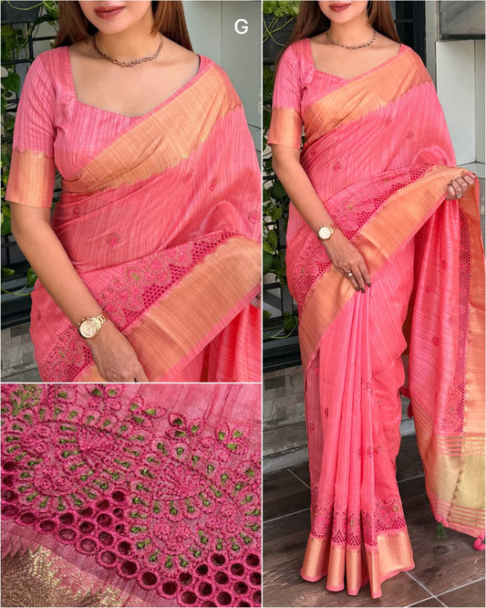 Asam silk with running blouse