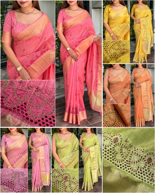 Asam silk with running blouse