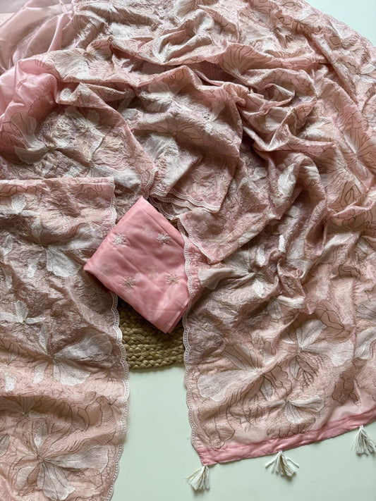 Crystal Tissue Saree