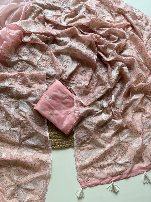 Crystal Tissue Saree