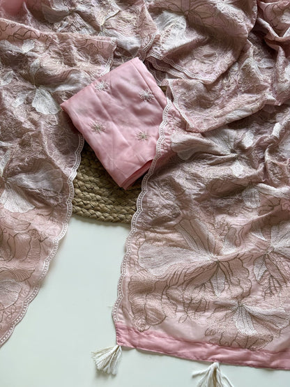 Crystal Tissue Saree