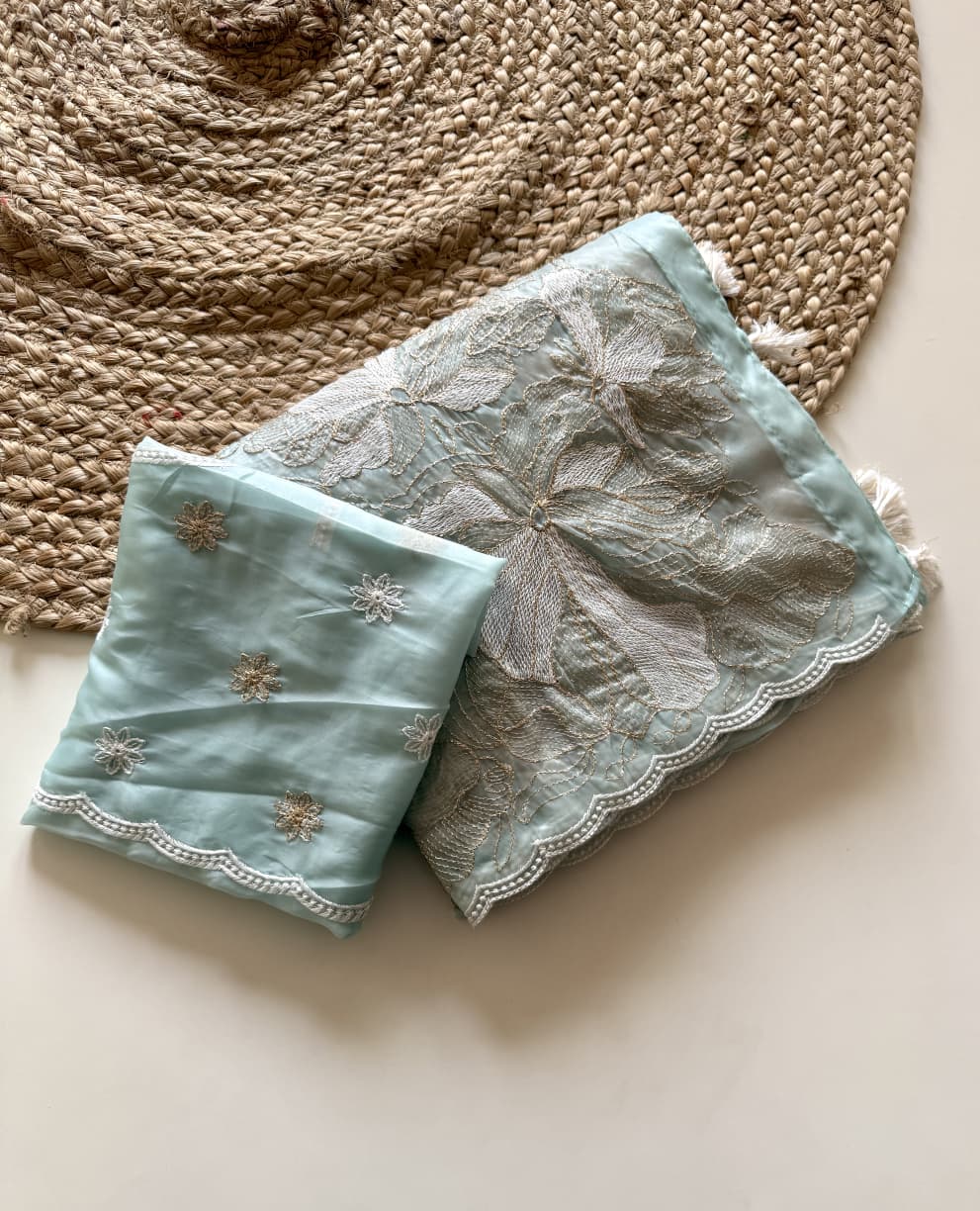 Crystal Tissue Saree
