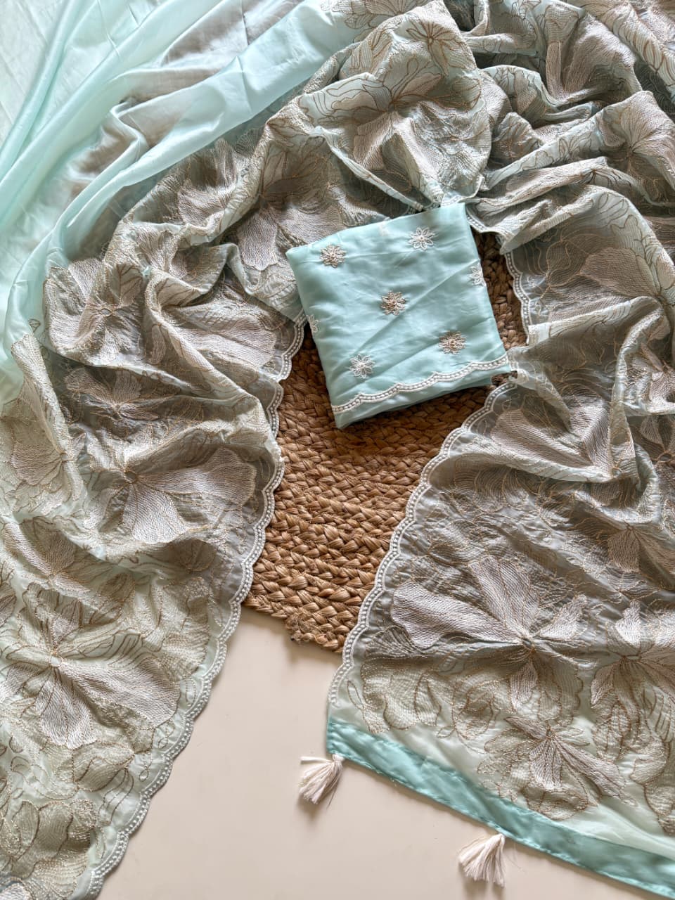 Crystal Tissue Saree