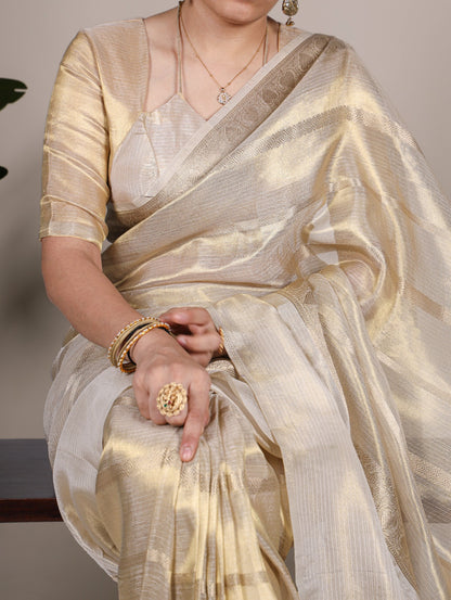 Gold Tissue Saree
