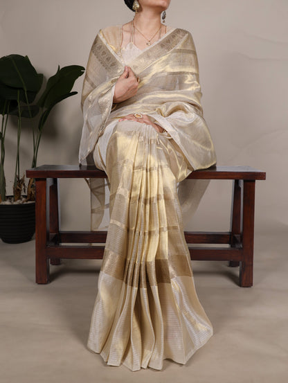 Gold Tissue Saree