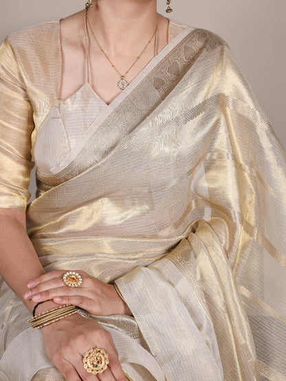 Gold Tissue Saree