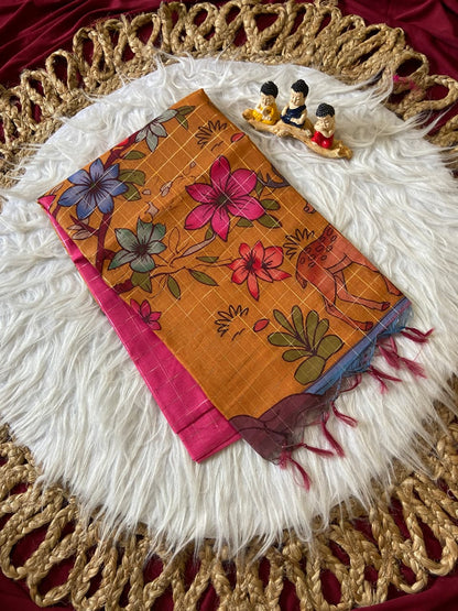 Semi Tussar Silk Saree