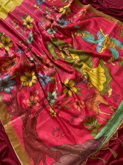 Semi Tussar Silk Saree