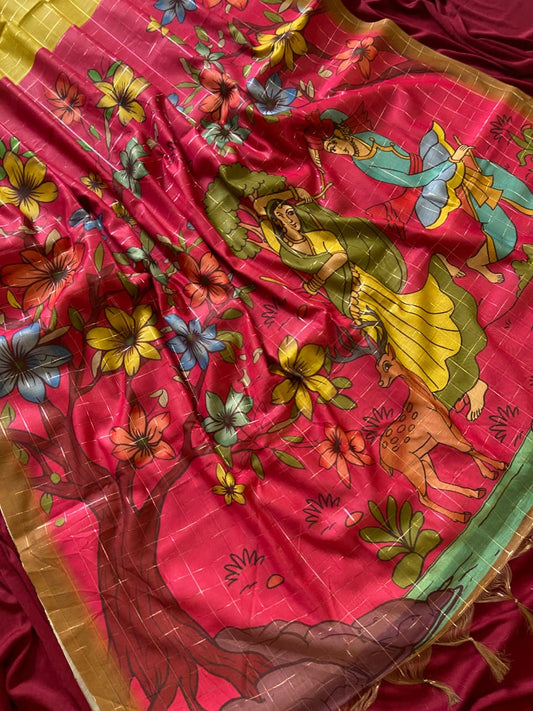 Semi Tussar Silk Saree