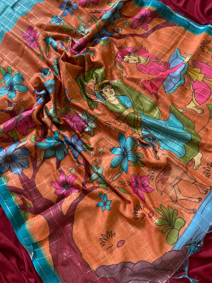 Semi Tussar Silk Saree