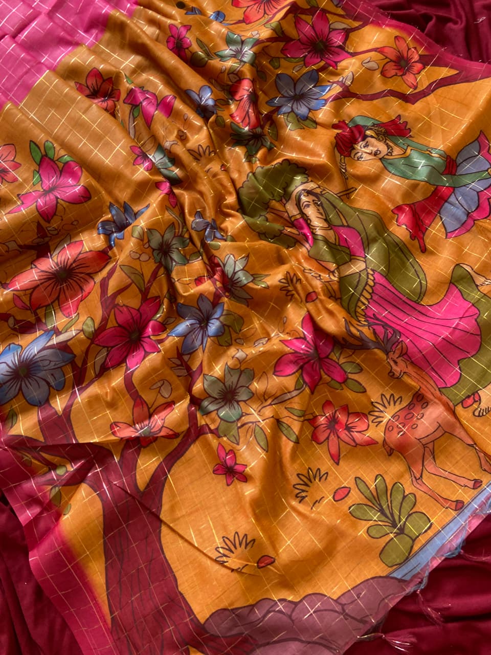 Semi Tussar Silk Saree