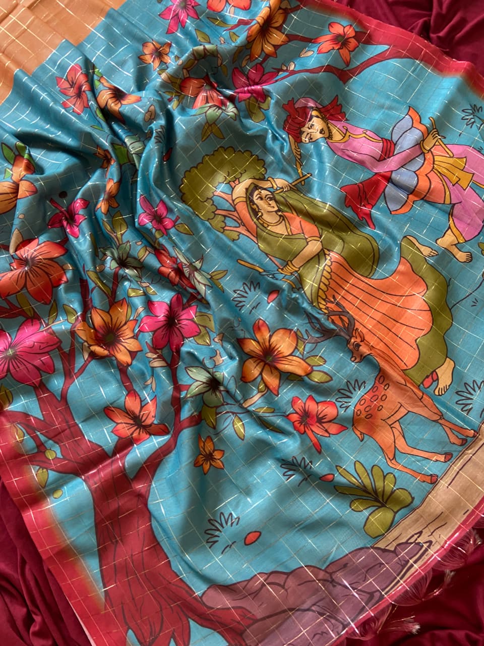 Semi Tussar Silk Saree