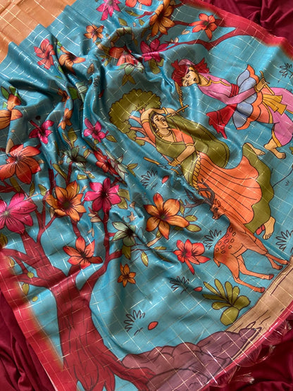 Semi Tussar Silk Saree
