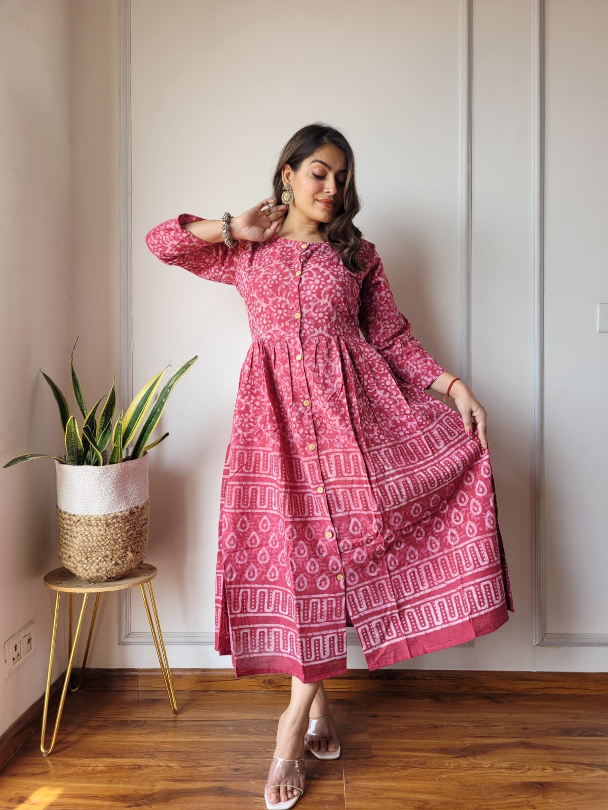 Bagru Hand Block Printed Cotton Peplum Top