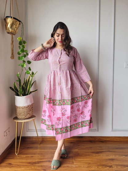 Bagru Hand Block Printed Cotton Peplum Top