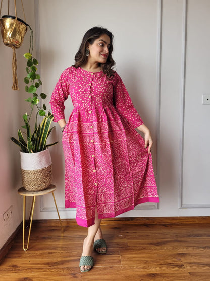 Bagru Hand Block Printed Cotton Peplum Top