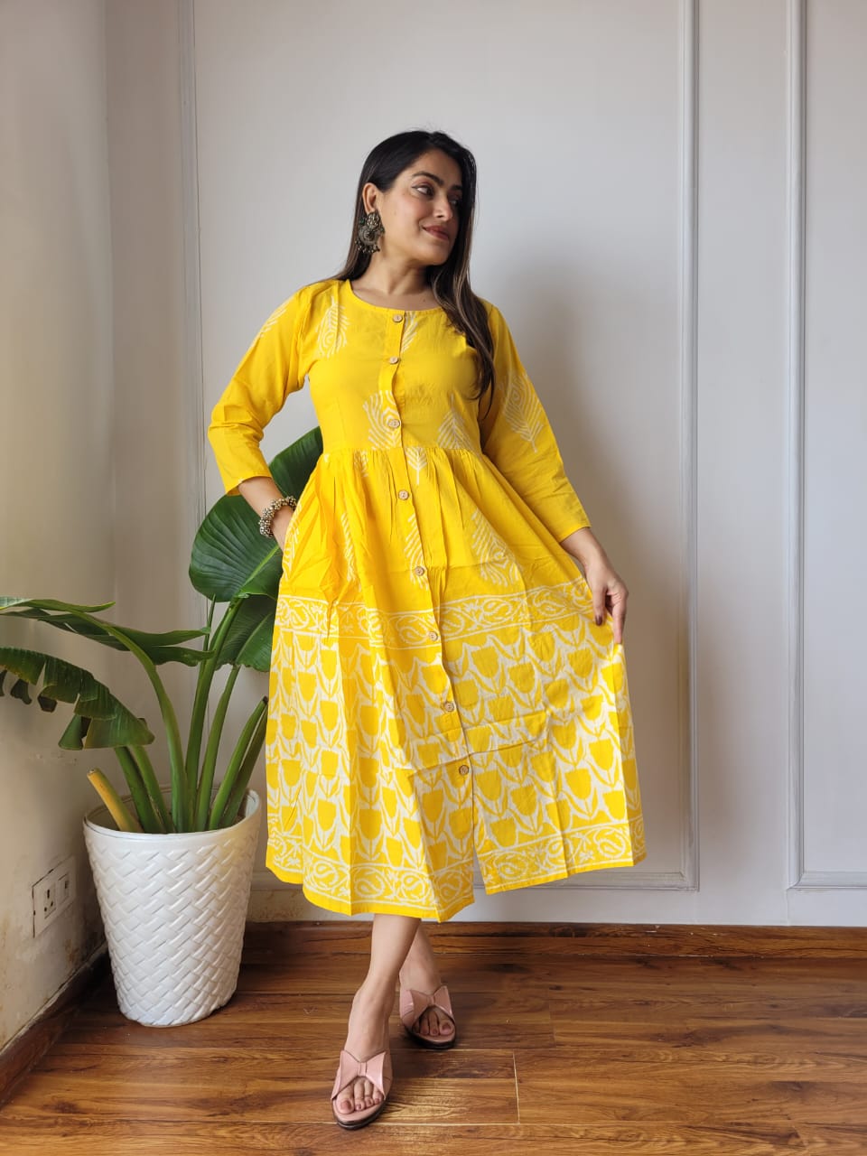 Bagru Hand Block Printed Cotton Peplum Top