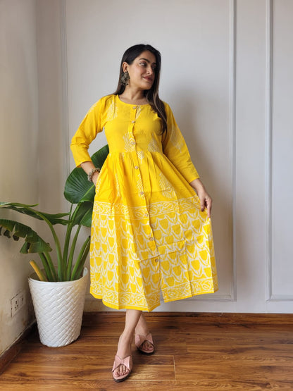 Bagru Hand Block Printed Cotton Peplum Top