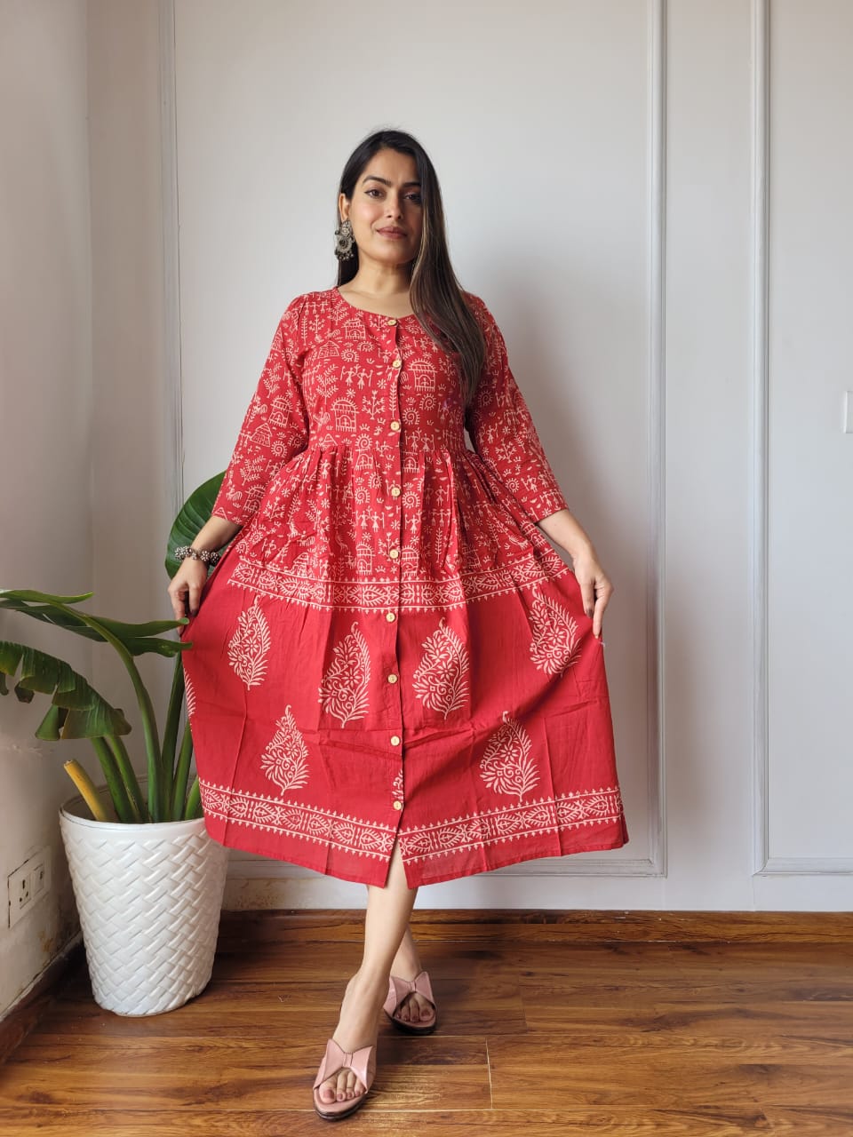 Bagru Hand Block Printed Cotton Peplum Top