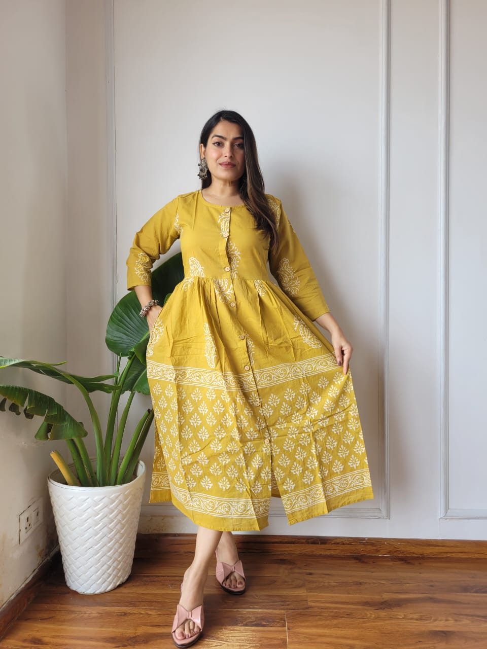 Bagru Hand Block Printed Cotton Peplum Top