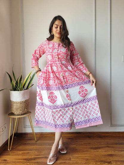 Bagru Hand Block Printed Cotton Peplum Top