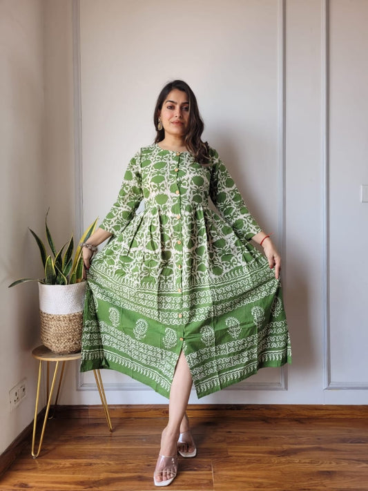 Bagru Hand Block Printed Cotton Peplum Top