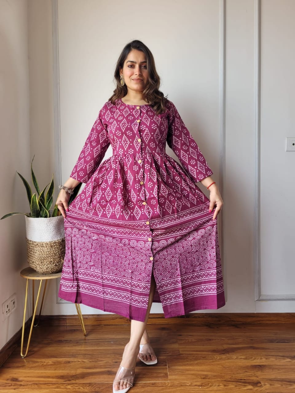 Bagru Hand Block Printed Cotton Peplum Top