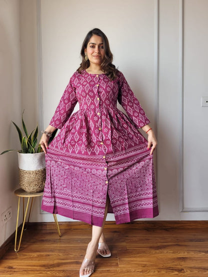 Bagru Hand Block Printed Cotton Peplum Top