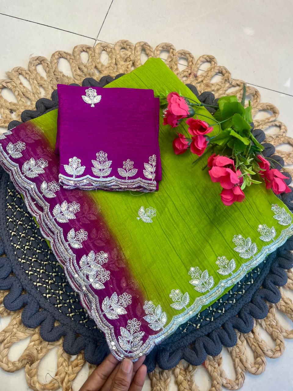 Crunchy Silk Saree