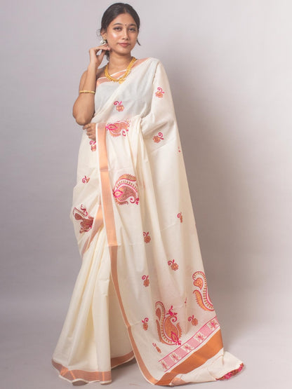 Traditional Kasavu Saari
