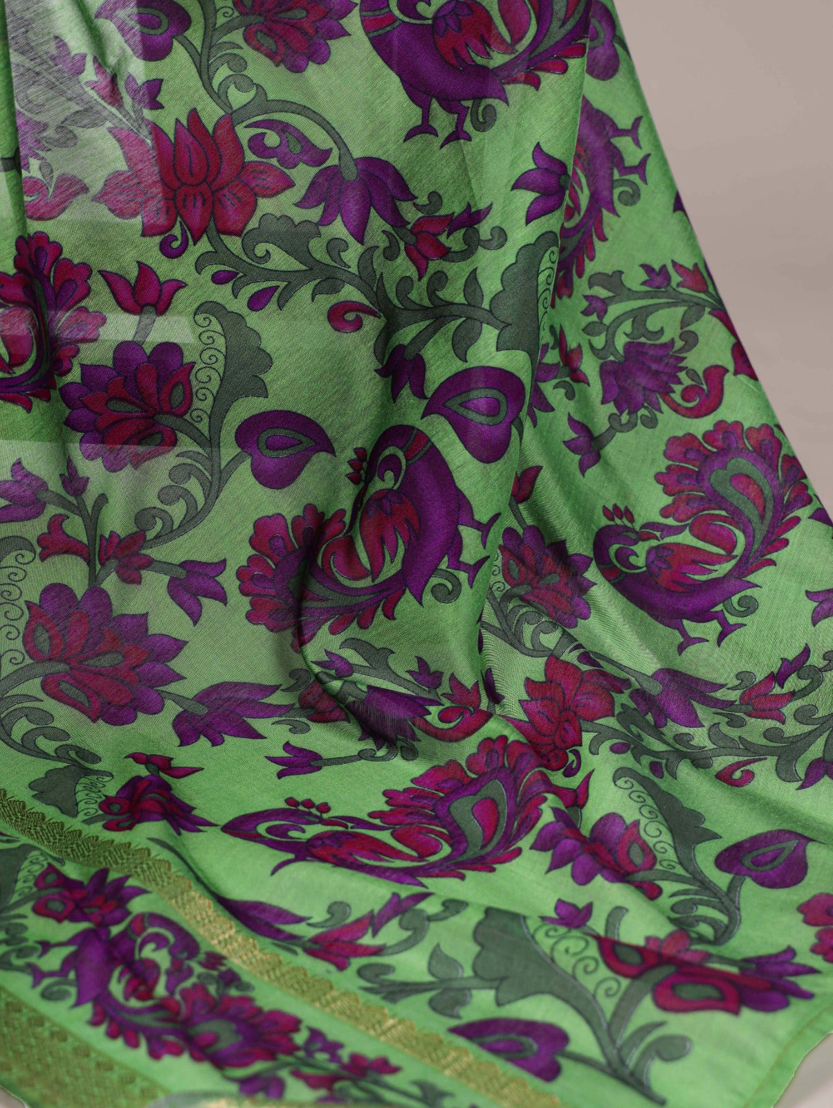 Polyester Viscose Chanderi Saree