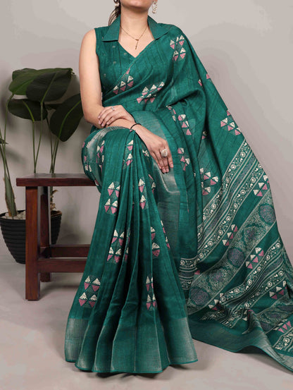Slub Silk Saree