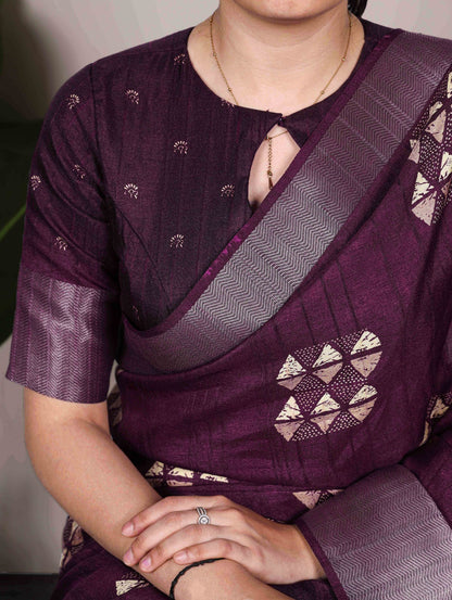 Slub Silk Saree