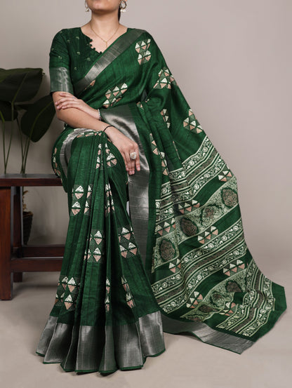 Slub Silk Saree