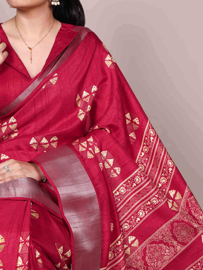 Slub Silk Saree