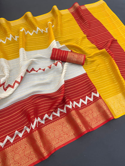 MARSHMELLOW BLOOMING SAREE