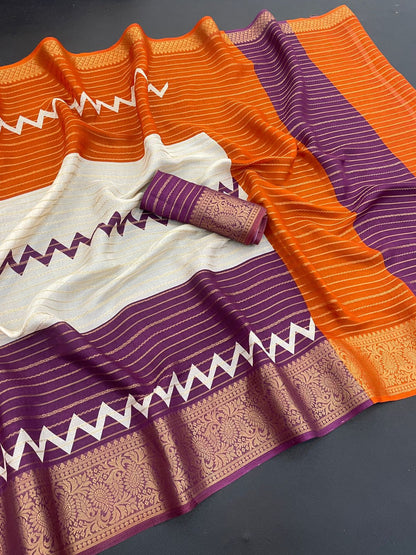 MARSHMELLOW BLOOMING SAREE