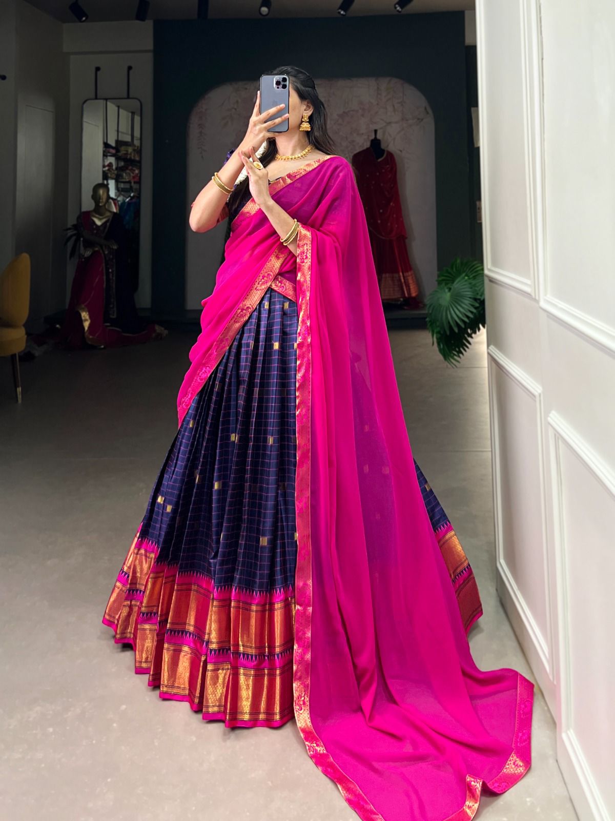 COTTON SILK LEHENGA