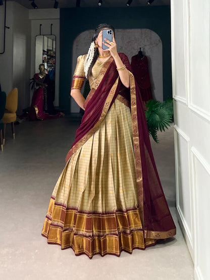 COTTON SILK LEHENGA