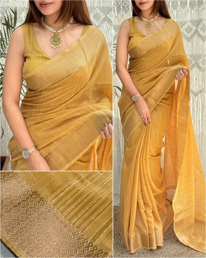 Solid Colored Causal Wear Saree