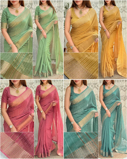 Solid Colored Causal Wear Saree