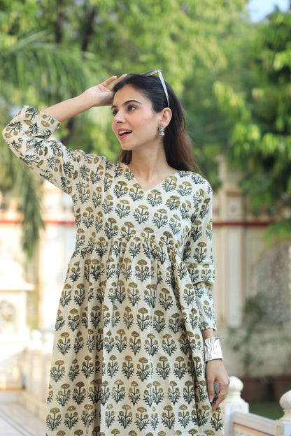 Cotton Aliya Cut Tunic One Piece