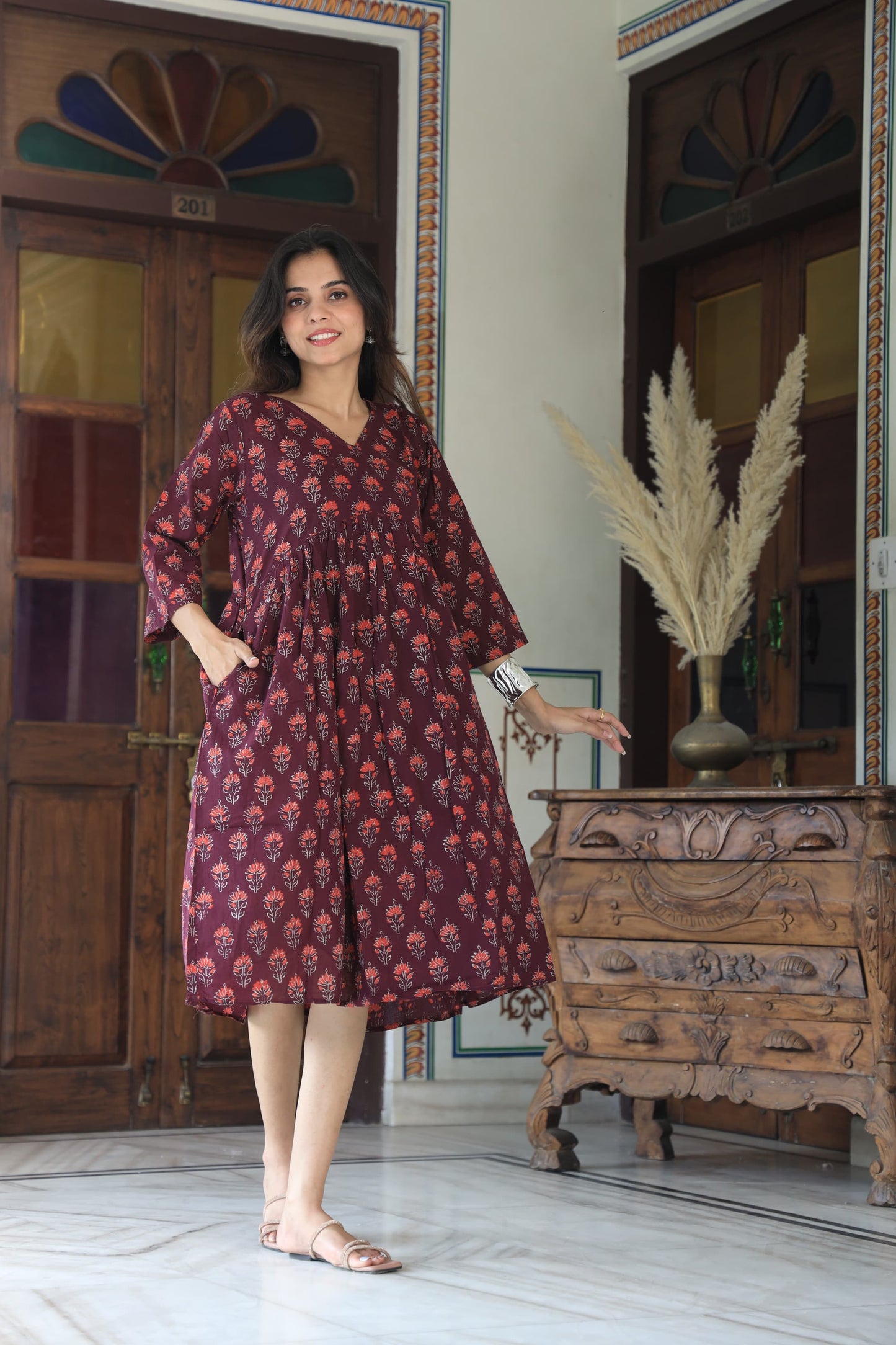 Cotton Aliya Cut Tunic One Piece