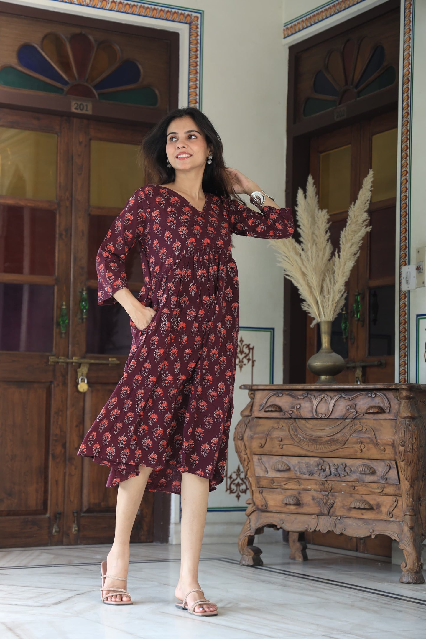 Cotton Aliya Cut Tunic One Piece