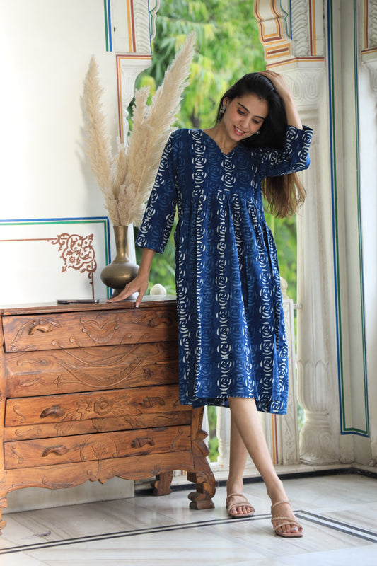 Cotton Aliya Cut Tunic One Piece