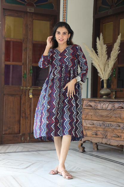 Cotton Aliya Cut Tunic One Piece