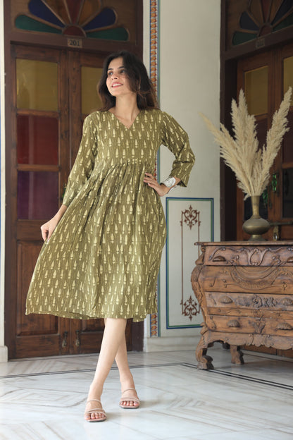 Cotton Aliya Cut Tunic One Piece