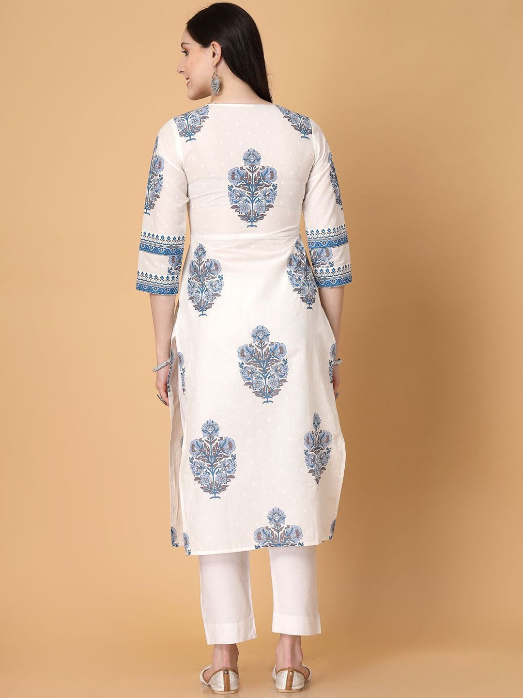 Cotton Printed Straight Kurti