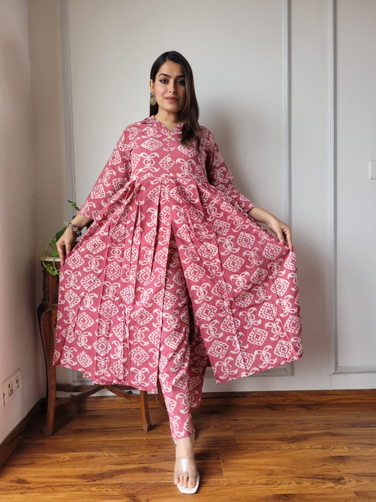 TRADITIONAL BAGRU HAND BLOCK PRINTED SUIT